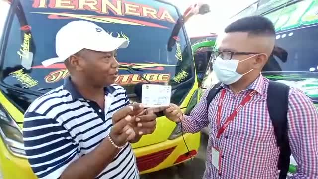 Wilman Barrios, manifestante y conductor de buseta