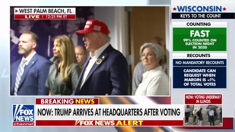 Trump thanks staff after voting in Florida 'Let's see if we can close it out'