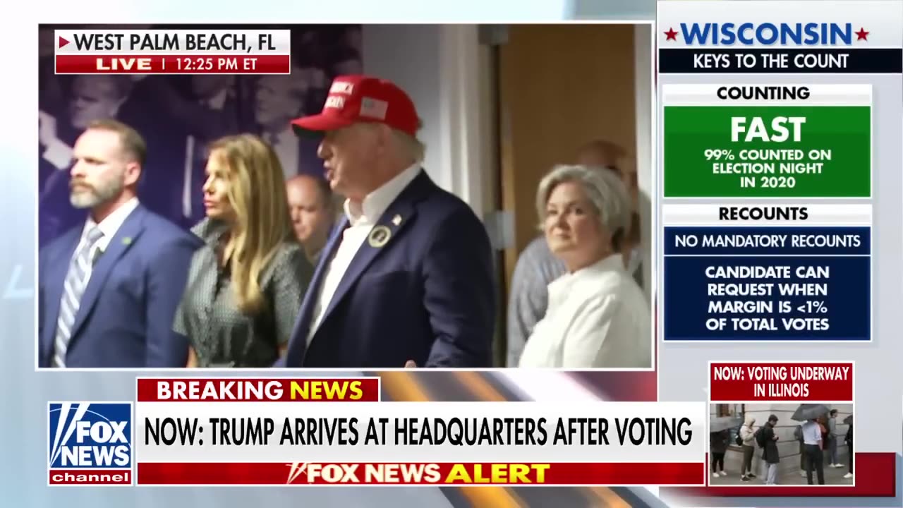 Trump thanks staff after voting in Florida 'Let's see if we can close it out'