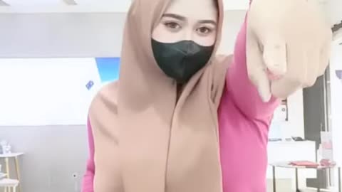 jilbab semok goyang tiktok pargoy