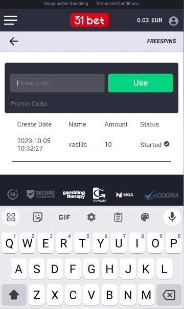 31Bet Casino 💪 January 15, 2024