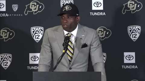 Deion Sanders - Introduces himself to the University of Colorado and the College Football world