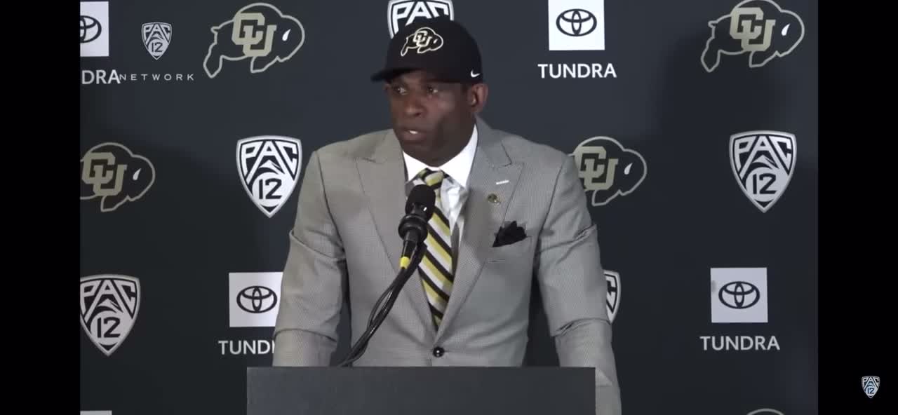 Deion Sanders - Introduces himself to the University of Colorado and the College Football world