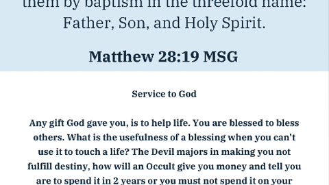 Service to God