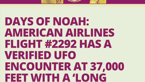 Days of Noah: Alien Encounters?