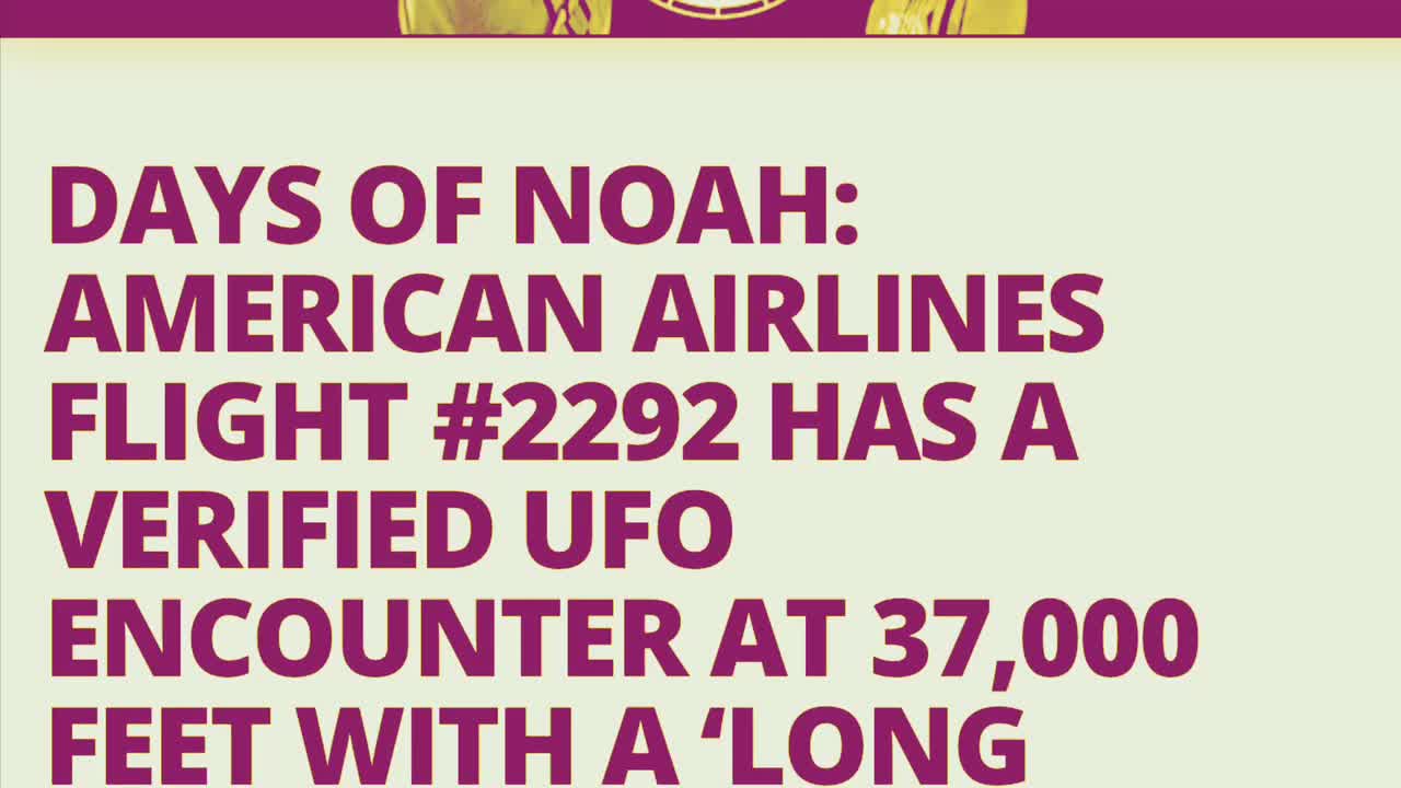 Days of Noah: Alien Encounters?