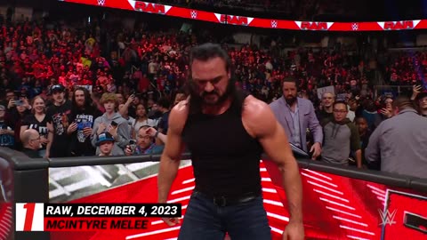 Top 10 Monday night Raw moments WWe Pop 10 Dec 4 2023