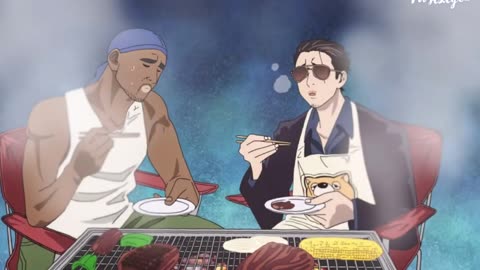 Aesthetic anime cooking with sounds effect