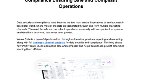 Enhance Strategy with Weavr Slate's Business Channels Analysis