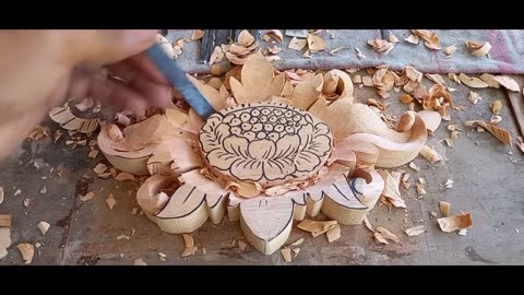 beautiful wood carving __ wood carving ideas __ wood carving flower and leaf.