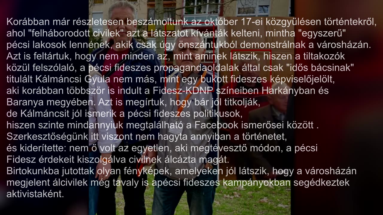 A pécsi Fidesz álcivil botránya