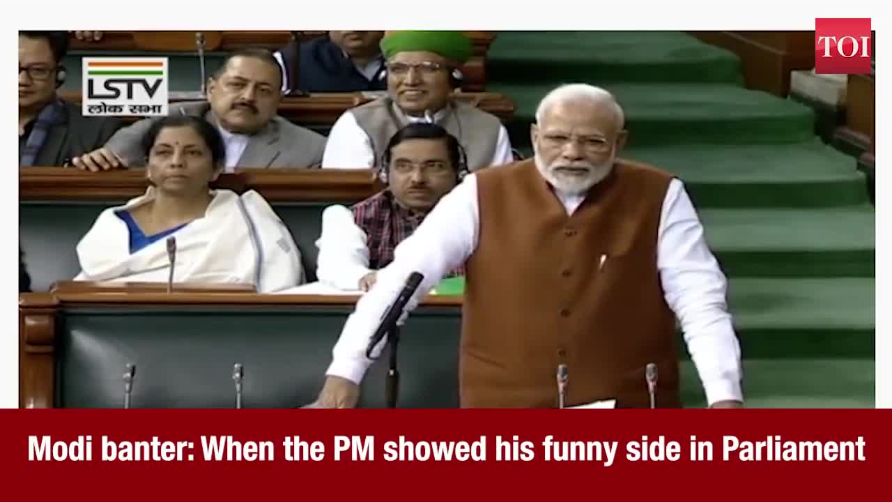 When the PM showed his funny side in Parliament