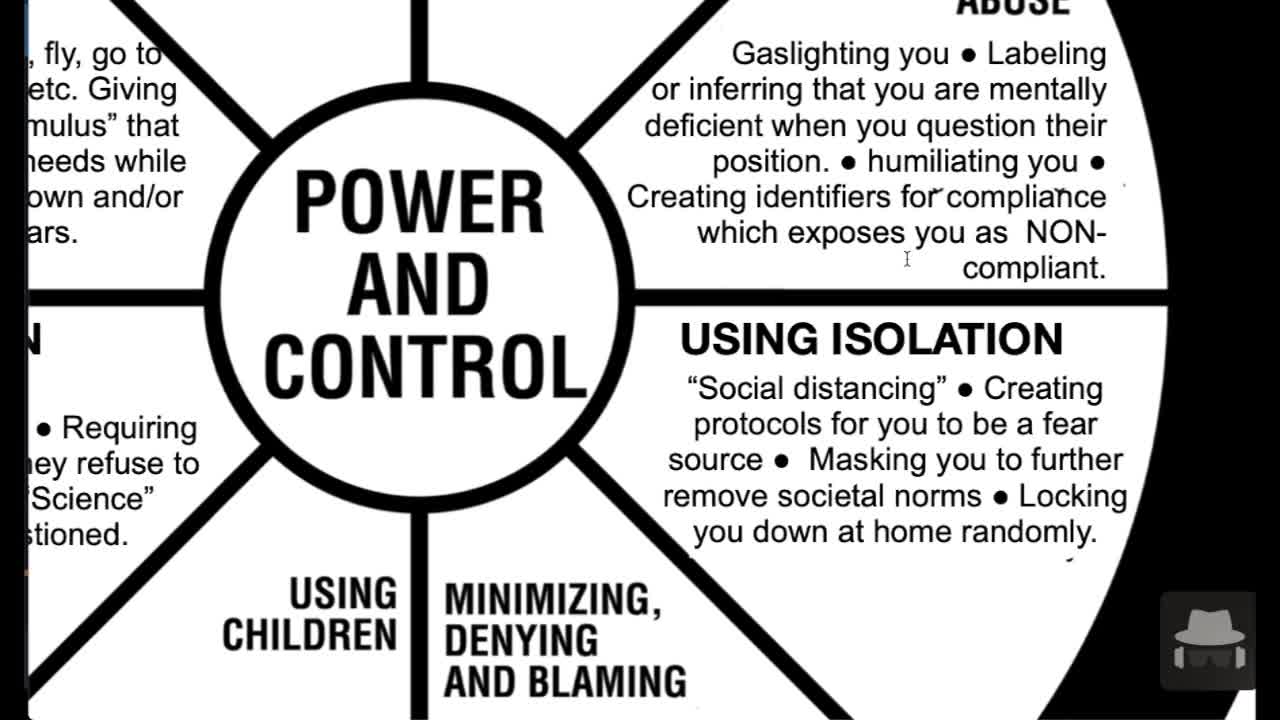 COVID-19 DOMESTIC VIOLENCE POWER AND CONTROL WHEEL