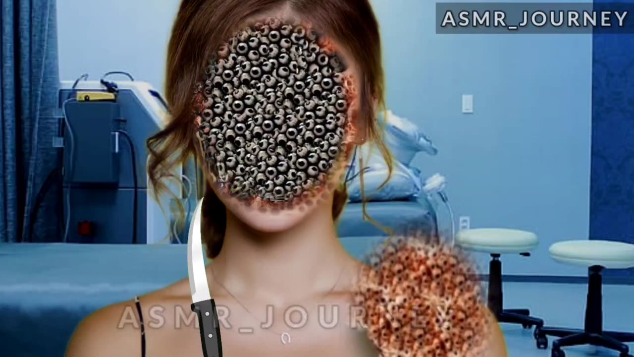 "Girl's Face Infection Removal: Step-by-Step Animation"|