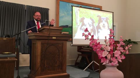 Pastor Gene Miller at Castleberry Baptist Church on AUGUST 25, 2024.