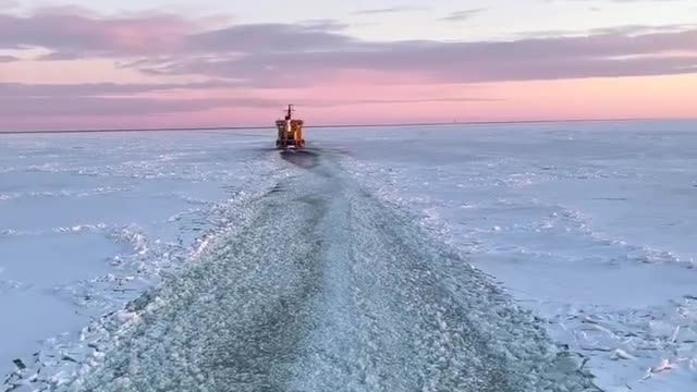 Best sunset view ever 😍 at ice ocean