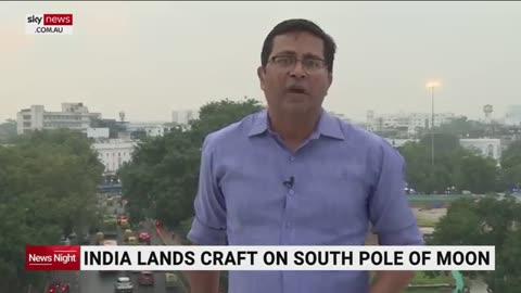 India lands spacecraft successfully near the moon's south pole