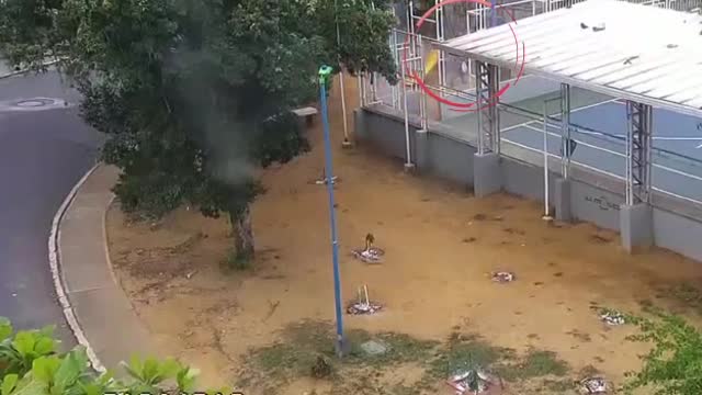 Cámaras registraron la huida y captura de delincuente que robó un computador en Bucaramanga