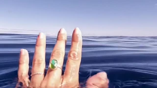 What it looks like to be in the ocean 25 miles away from land...
