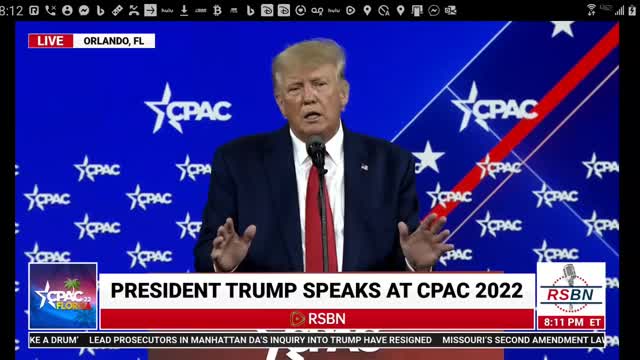 Donald Trump Addresses CPAC 2-26-22