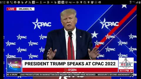 Donald Trump Addresses CPAC 2-26-22