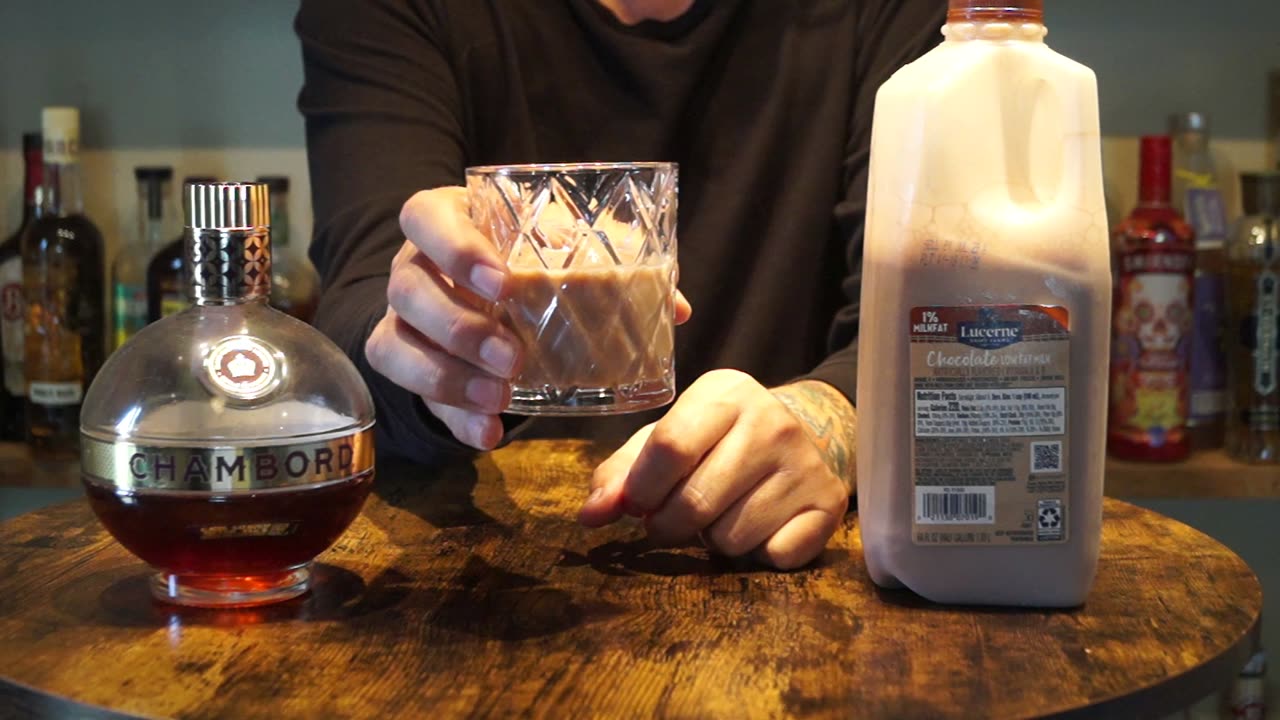 Chambord Raspberry Liqueur & Chocolate Milk