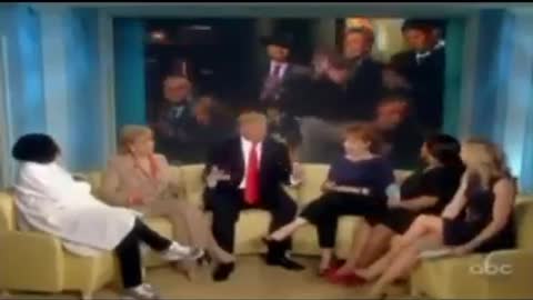 President Donald Trump appears on The View and blows everybody away with truth.