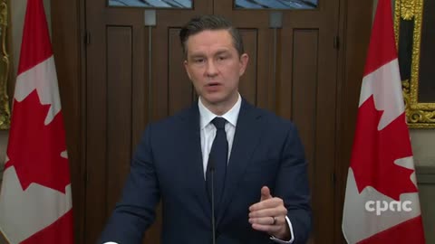 Conservative Leader Pierre Poilievre Reacts To Donald Trump's Tariff Threat