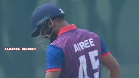 Cricket match highlights Nepal vs mongolya