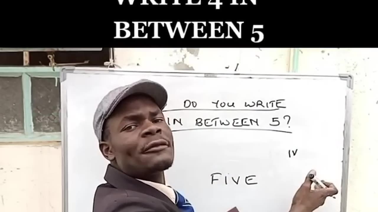 How do you write 4 in between 5