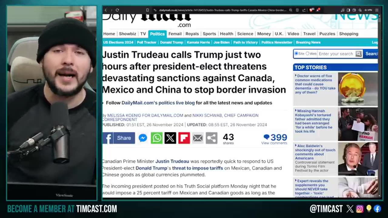 Trump Tariff ALREADY WINS, Mexico & Canada PANIC Stop Migrants, Trudeau Calls Trump INSTANTLY