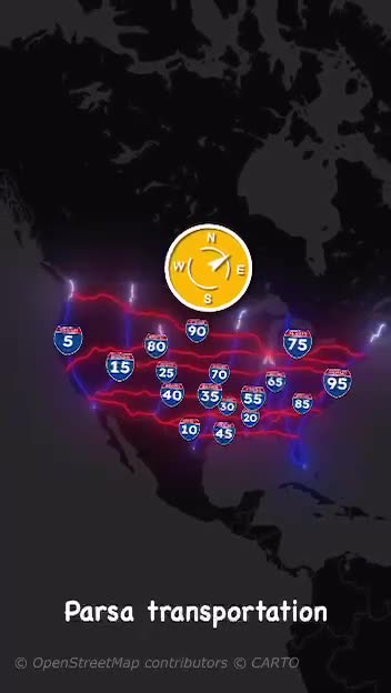 How the Highways are laid out in North America