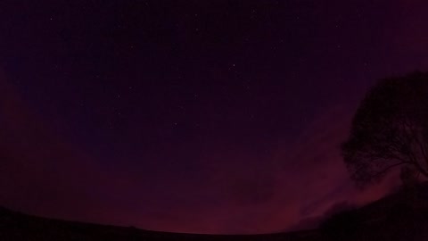 Nightlapse. Of a cloudy sky. GoPro