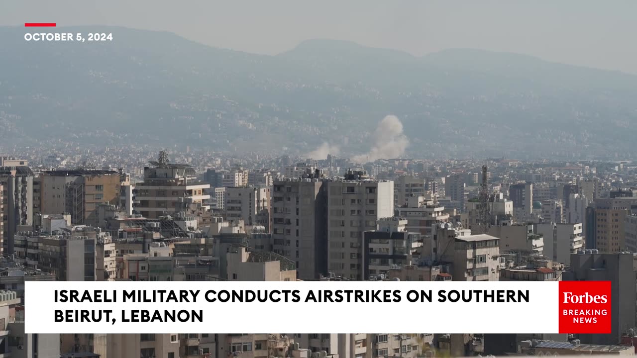 Airstrikes By Israeli Military Continue In Southern Beirut, Lebanon