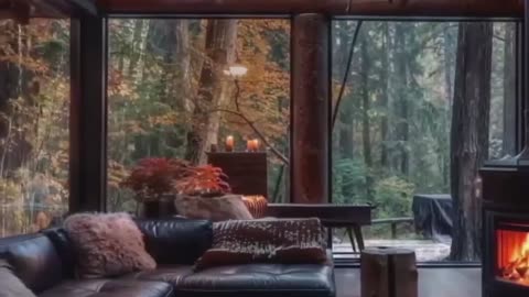 Glass Room Resort: Comfortable Haven with Rainy Views.