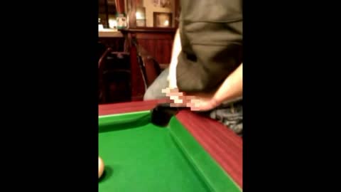 Drunk Guy Gets his Balls Snookered