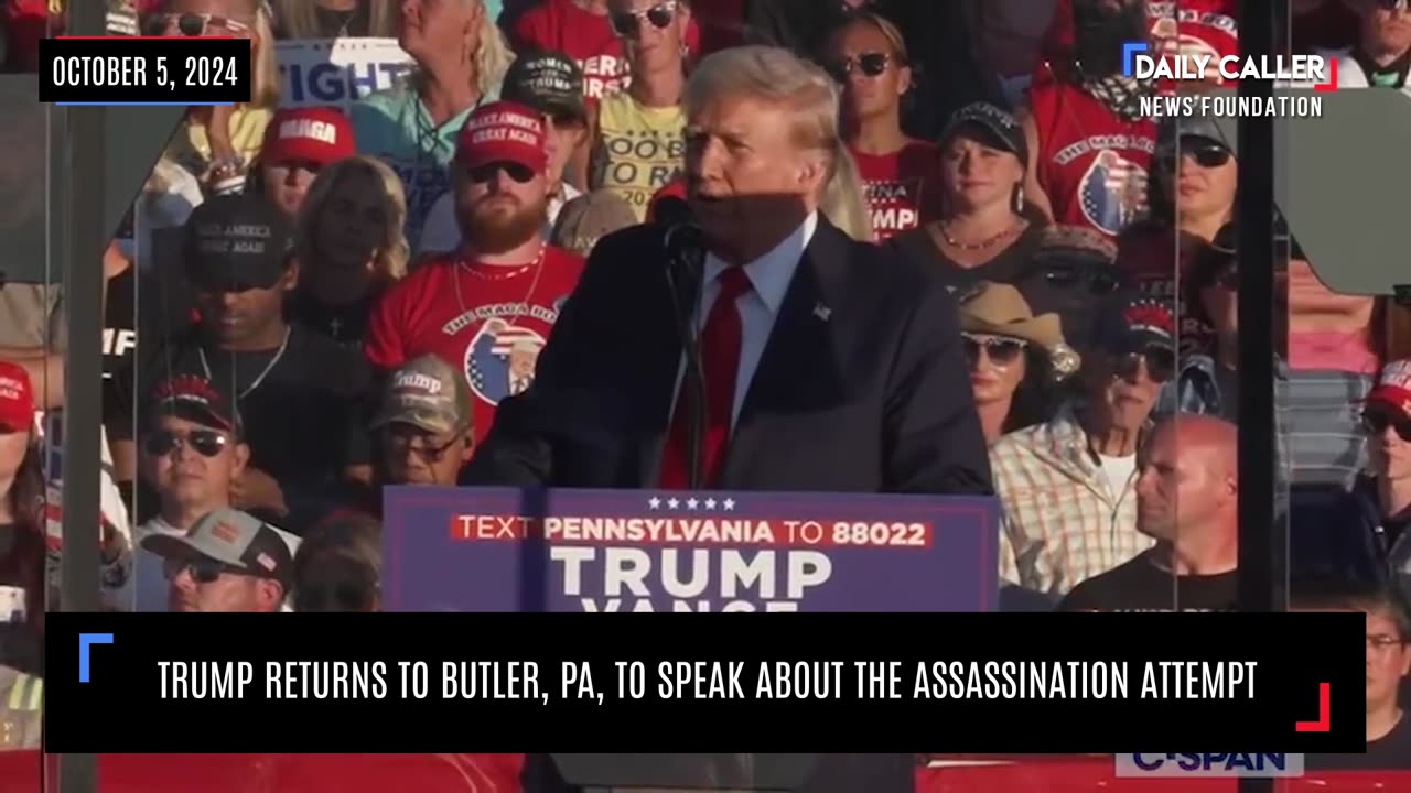 Trump Returns To Butler, PA, To Speak About The Assassination Attempt