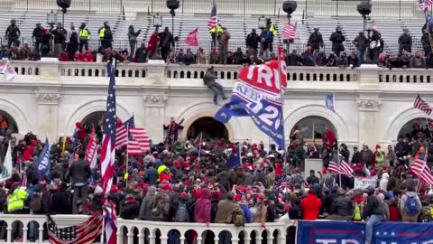 Trump Rally Jan 6 Capitol Stormed by disguised Antifa rebels.