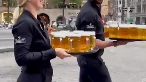 Local businesses supporting the farmers protest in Amsterdam