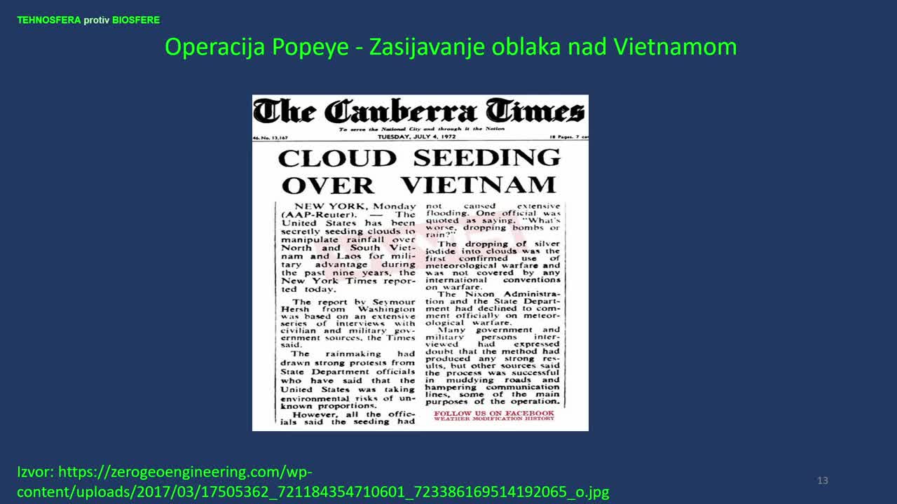 Geoinžinjering-klimatske promjene ili manipulacija vremena