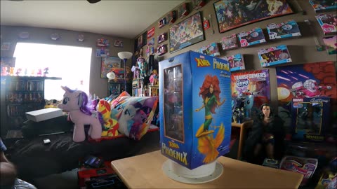 Overview Of The Phoenix, X-23, And Harley Quinn Adult Figures Collection I Have.