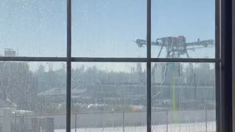 Robotic drone takes away the human job of cleaning apartment windows in New York City