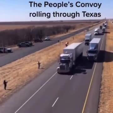 Trucker Convoy heading to the border