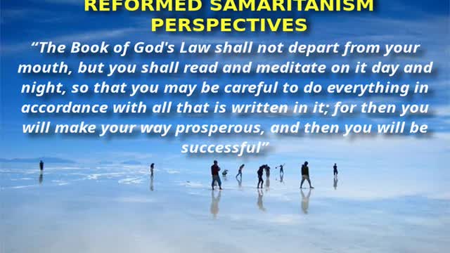 Reformed Samaritanism : Basic Philosophy