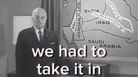 We had to take Palestine in small doses. - President Harry Truman