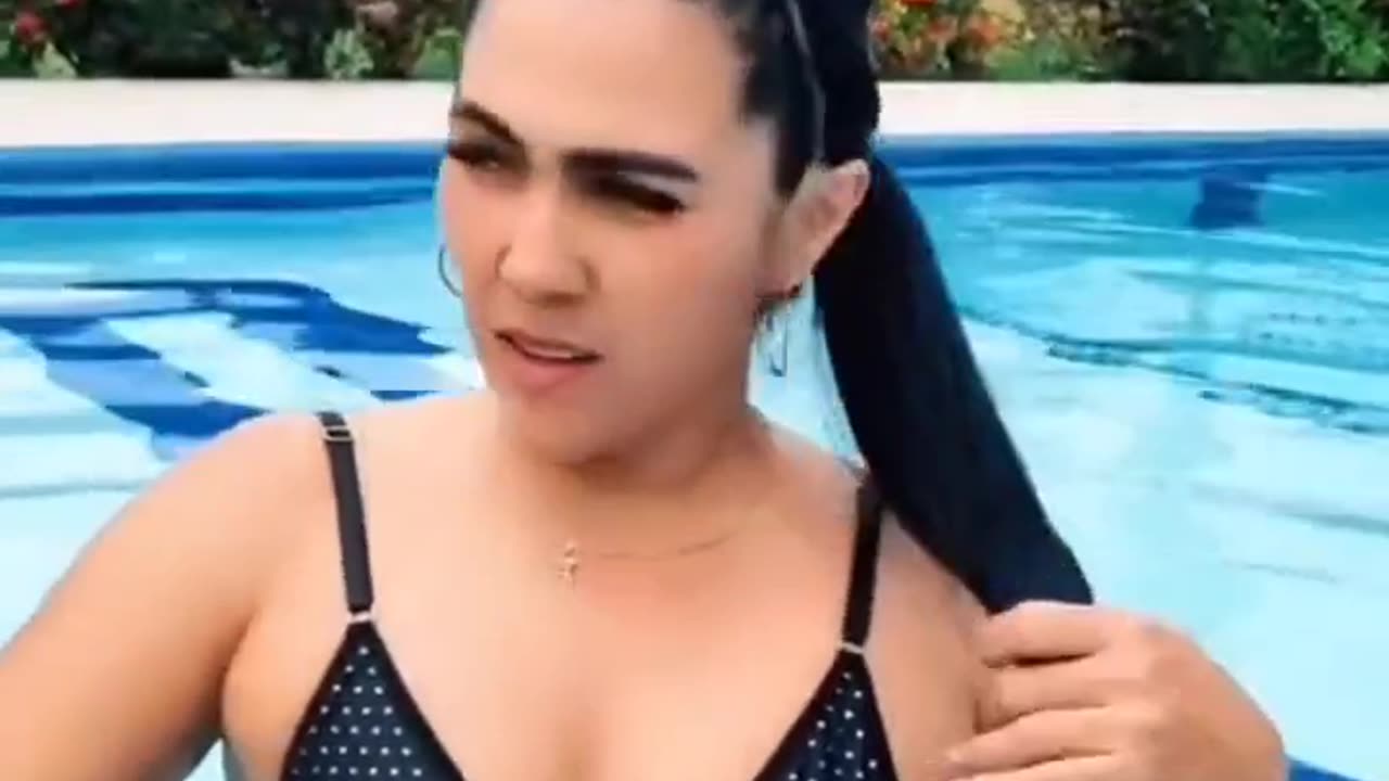 #swimwear #swimming pool #South American beauty
