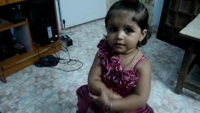 Adorable 1-year-old recites her ABC's & 123's