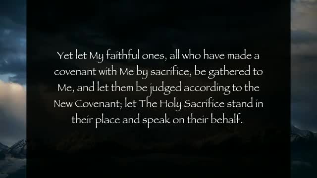 Section 1 of 2: "FROM JUDGMENT INTO LIFE" (From: Judgment, Transgression, and The Word)