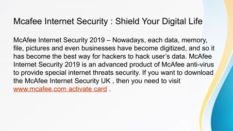 mcafee.com activate card