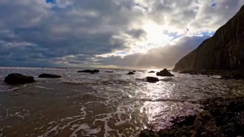Time lapse at the beach